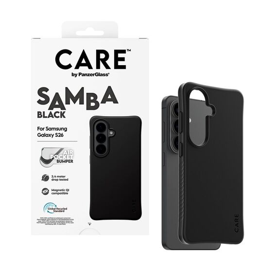 PanzerGlass CARE™ by ® Samba Case Schwarz m. Qi Samsung Galaxy S26, 4 image