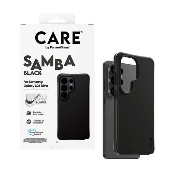 PanzerGlass CARE™ by ® Samba Case Schwarz m. Qi Samsung Galaxy S26 Ultra, 4 image