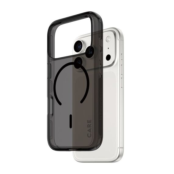 PanzerGlass CARE™ by ® Smokey Case m. Schwarz MagSafe iPhone 18 Pro | 17 Pro
