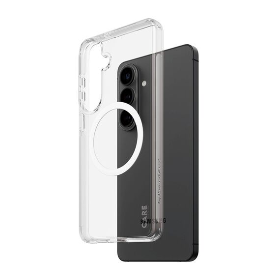 PanzerGlass CARE™ by ® Urban Explorer Case Transparent m. Weiss Qi Samsung Galaxy S26+