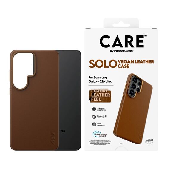 PanzerGlass CARE™ by ® Solo Case Braun m. Qi Samsung Galaxy S26 Ultra, Farbe: Braun, 2 image