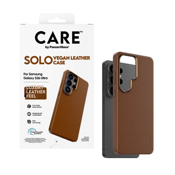 PanzerGlass CARE™ by ® Solo Case Braun m. Qi Samsung Galaxy S26 Ultra, Farbe: Braun, 3 image
