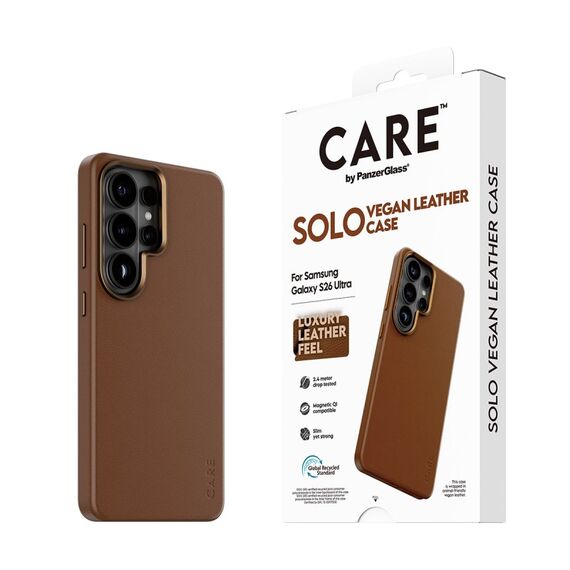 PanzerGlass CARE™ by ® Solo Case Braun m. Qi Samsung Galaxy S26 Ultra, Farbe: Braun, 4 image