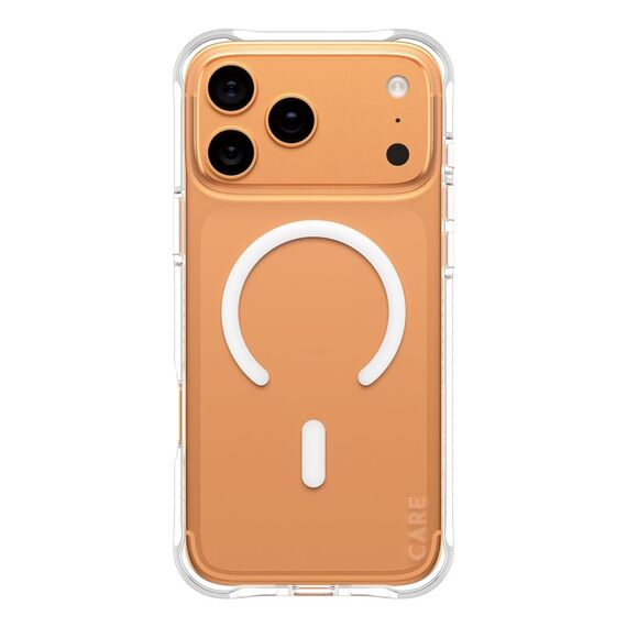 PanzerGlass CARE™ by ® Samba Case Transparent m. Weiß MagSafe iPhone 18 Pro Max | 17 Pro Max