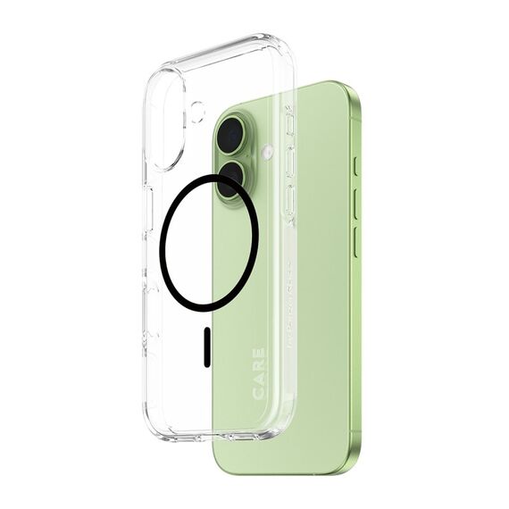 PanzerGlass CARE™ by ® Urban Explorer Case Transparent m. Schwarz MagSafe iPhone 17
