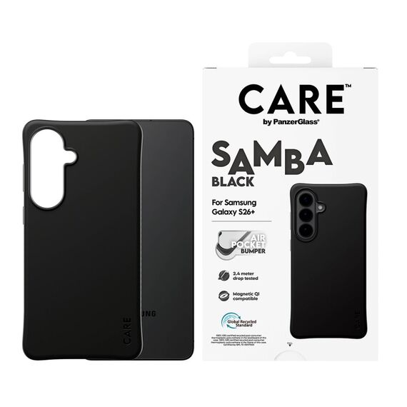 PanzerGlass CARE™ by ® Samba Case Schwarz m. Qi Samsung Galaxy S26+, 2 image