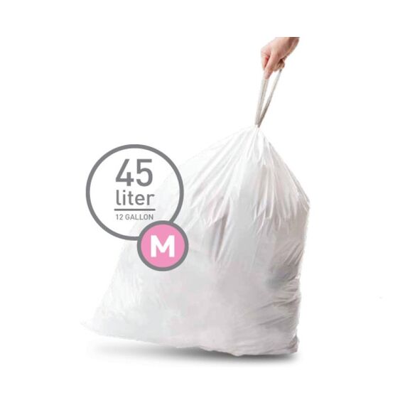 simplehuman CW0173 Abfallbeutel 45 l Weiß 20 Stück(e)