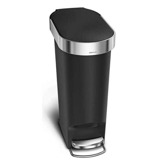 simplehuman CW1390 Mülleimer 40 l Oval Kunststoff Schwarz