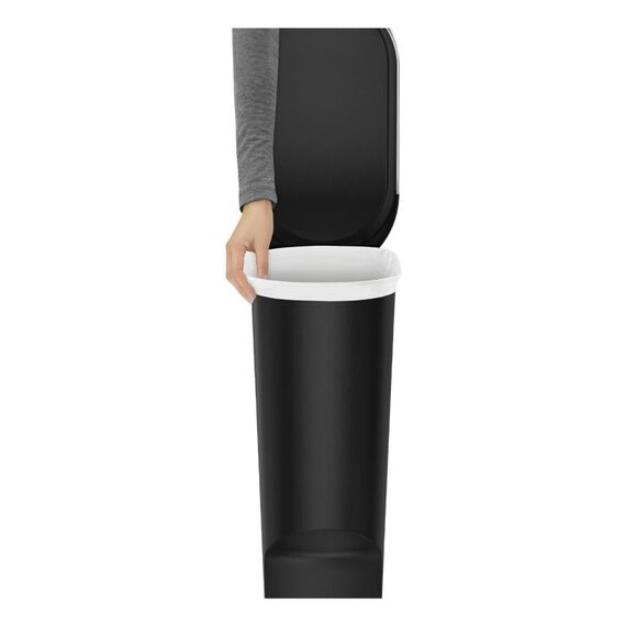 simplehuman CW1390 Mülleimer 40 l Oval Kunststoff Schwarz, 3 image
