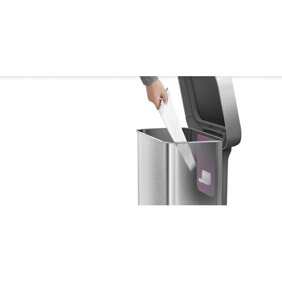 simplehuman CW2023 Mülleimer 55 l Rechteckig Edelstahl, 4 image