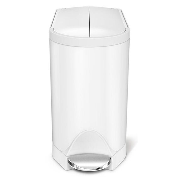 simplehuman CW2042 Mülleimer 10 l Oval Weiß, 2 image