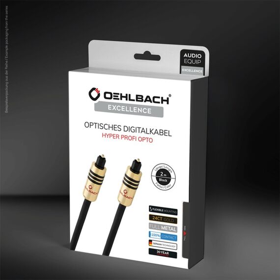 OEHLBACH D1C6082 Audio-Kabel 2 m Toslink Schwarz