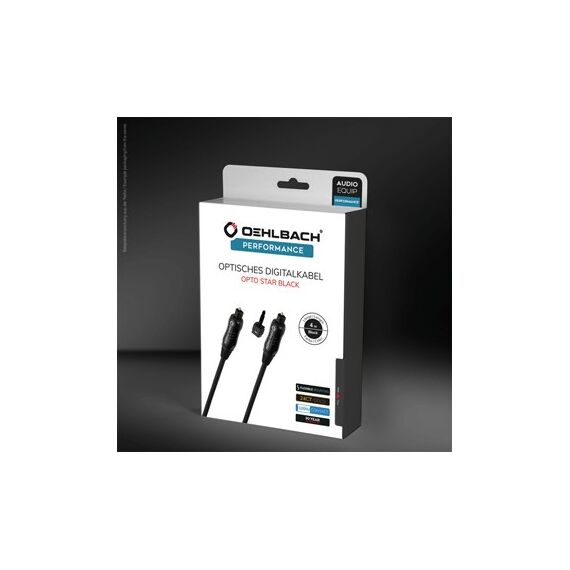 OEHLBACH D1C66104 Audio-Kabel 2 m Toslink 3.5mm Schwarz