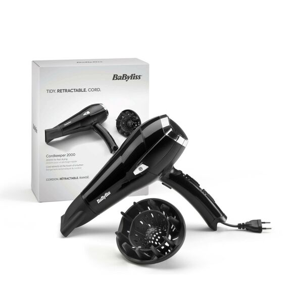 BaByliss D374DCHE Haartrockner 2000 W Schwarz, Silber, 7 image