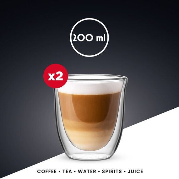Bialetti 2-tlg. Gläserset Firenze, doppelwandig, 200 ml