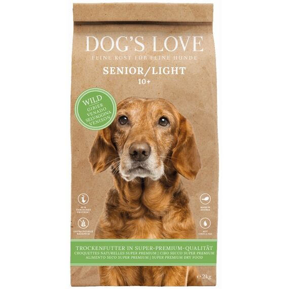 Dog's Love DD12000DE Hunde-Trockenfutter 12 kg Senior Hirsch