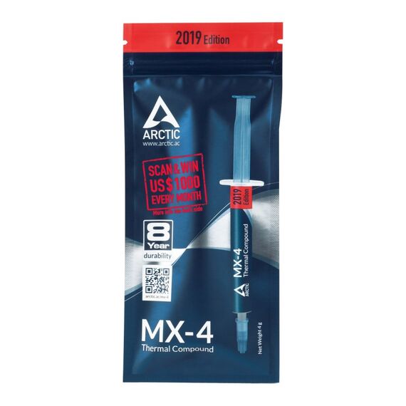 ARCTIC MX-4 (4 g) Edition 2019 – Hochleistungs-Wärmeleitpaste