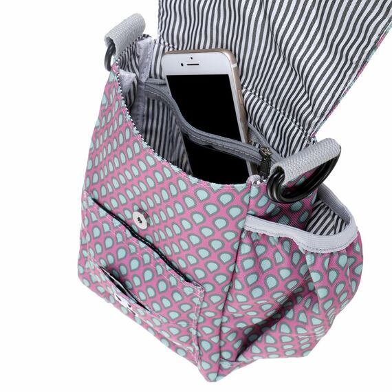 DOOG Walkie Bag - Luna Baumwolle Cyan, Pink Junge/Mädchen Umhängetasche, 3 image