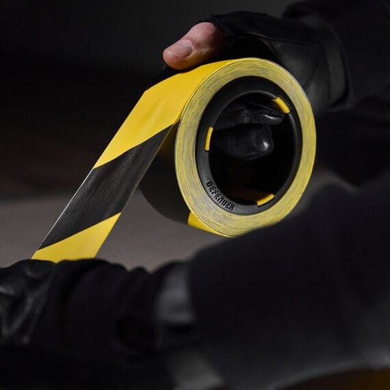 Defender Exa-Tape VALUE BY 50 Für die Nutzung im Innenbereich geeignet Für die Nutzung im Außenbereich geeignet 33 m Polyvinylchlorid (PVC) Schwarz/Gelb, 6 image