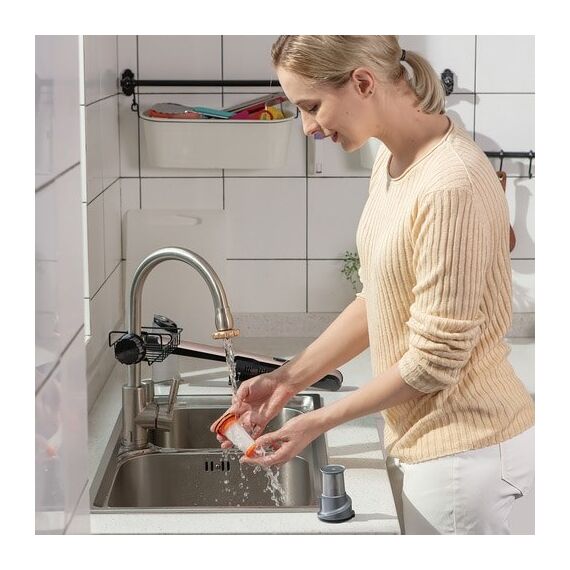 Black & Decker DVC320BRG Handstaubsauger Roségold Beutellos, 7 image