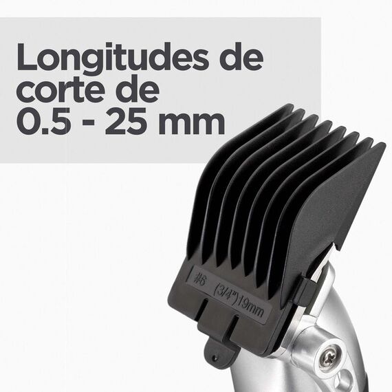 BaByliss E812E Haartrimmer/-schneider Schwarz, Edelstahl 8 Lithium-Ion (Li-Ion), 6 image