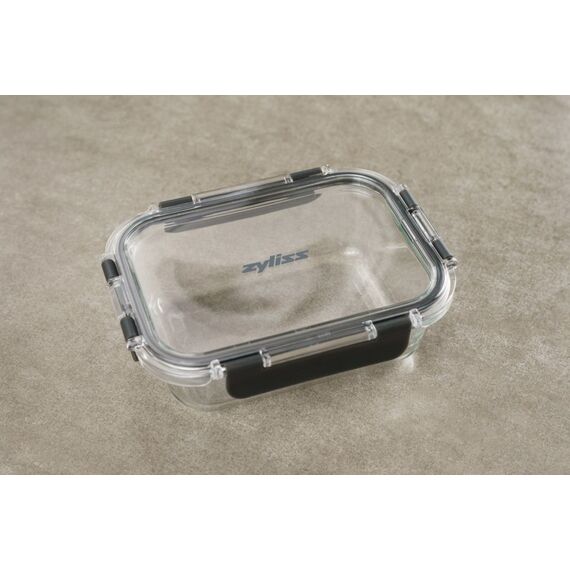 Zyliss E981067 Lebensmittelaufbewahrungsbehälter Rechteckig Container Schwarz, Transparent 4 Stück(e), 4 image