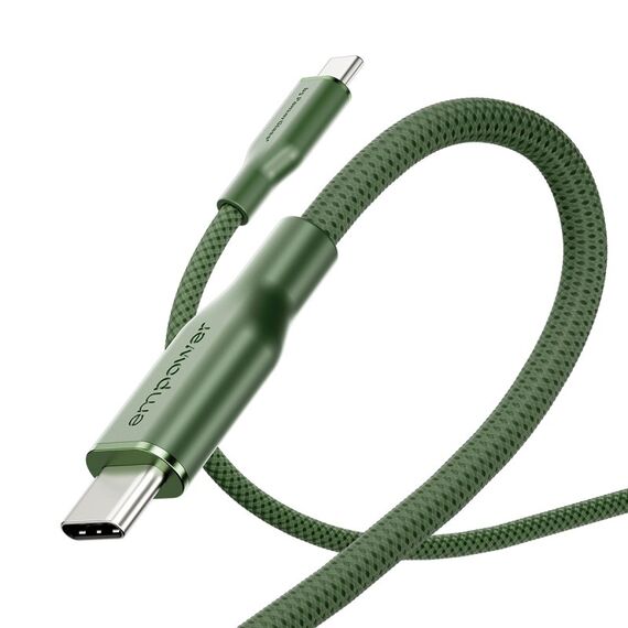 PanzerGlass empower™ by ® Racing 60W USB-C to USB-C Kabel | USB 2.0 | 2M | Sage, Farbe: Grün, 6 image