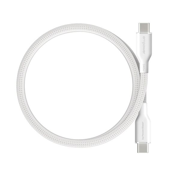 PanzerGlass empower™ by ® Magnetic 240W USB-C to USB-C Kabel | USB 2.0 | 1.5M | Silber Weiß, 4 image