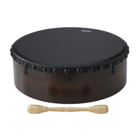 REMO Valencia Bodhrán-Trommel Schwarz, Braun
