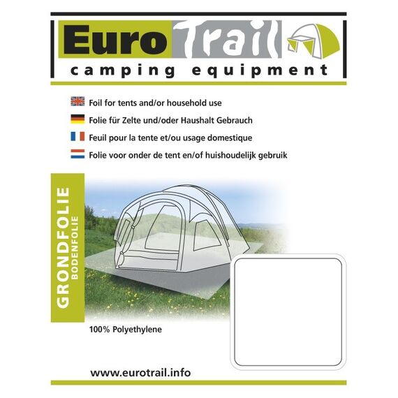 Eurotrail Bodenplanne Polyethyleen Fußabdruck Polyethylen mit niedriger Dichte (LDPE) Transparent 1 Stück(e)