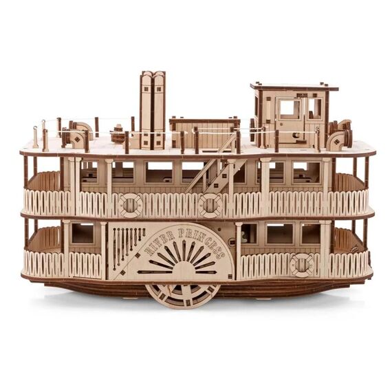 Eco Wood Art Paddle Steamer River Princess 3D-Puzzle 416 Stück(e) Schiffe, 9 image