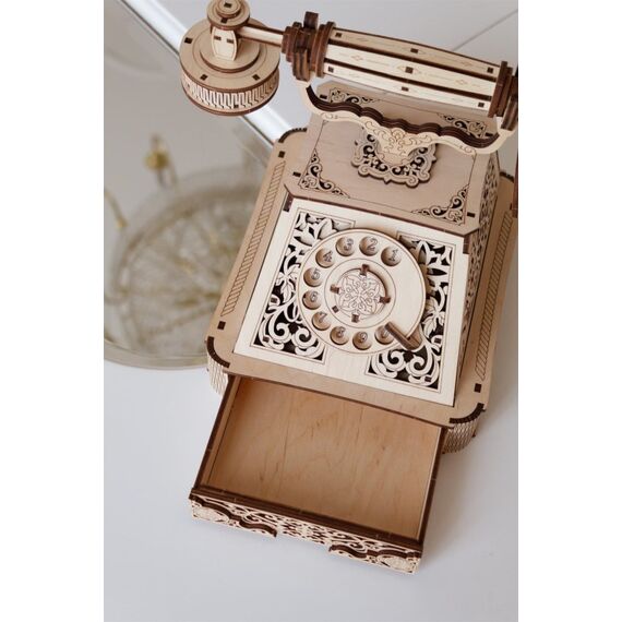 Eco Wood Art Retro Telephone 3D-Puzzle 232 Stück(e) andere, 9 image