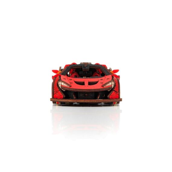 Eco Wood Art Racing car 3D-Puzzle 237 Stück(e) Fahrzeuge, Farbe: Rot, 5 image