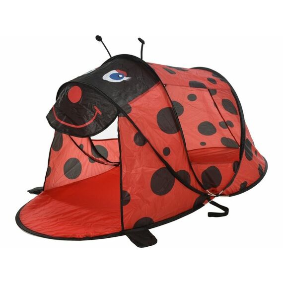 KOOR F-X61900570-SEA LADY BUG Strandzelt Schwarz, Rot, Farbe: Schwarz, Rot