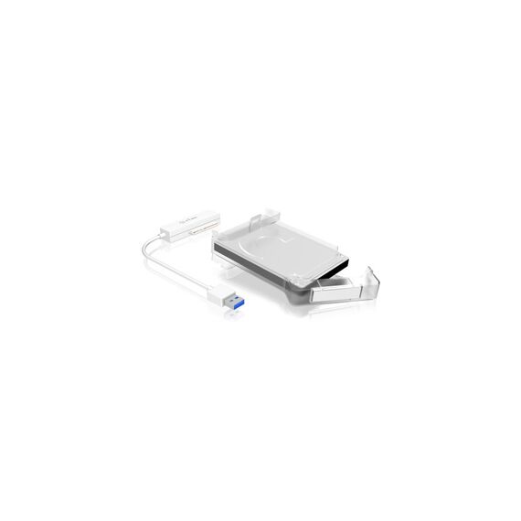 ICY BOX IB-AC703-U3, USB 3.2 Gen 1 zu 2,5" SATA Festplatten (9,5 mm Höhe) Adapter Kabel mit Schutzbox, Zugriff LED, USB 2.0 compatibel, weiß, 3 image