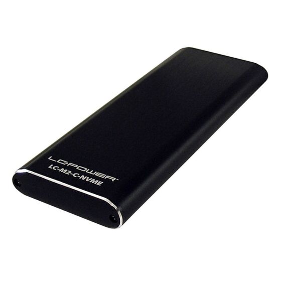 LC-Power LC-M2-C-NVME Speicherlaufwerksgehäuse SSD-Gehäuse Schwarz M.2