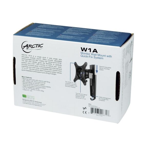ARCTIC W1A - Monitor-Wandhalterung, 9 image