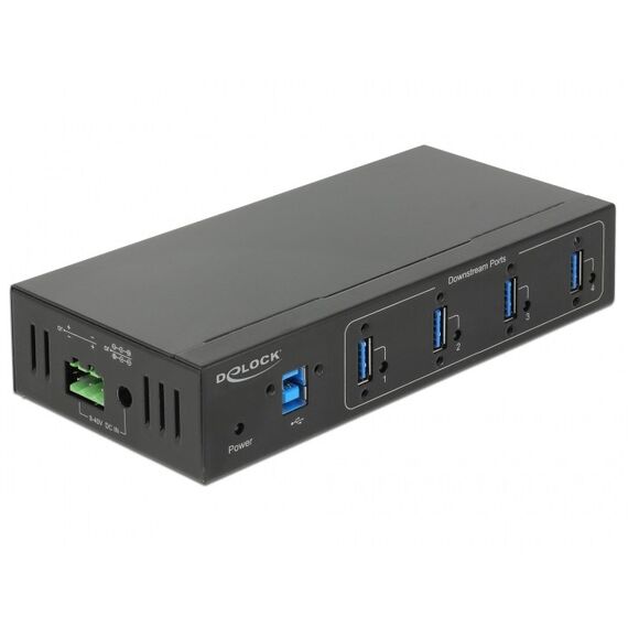 DeLOCK 63309 Schnittstellen-Hub USB 3.2 Gen 1 (3.1 Gen 1) Type-B 5000 Mbit/s Schwarz