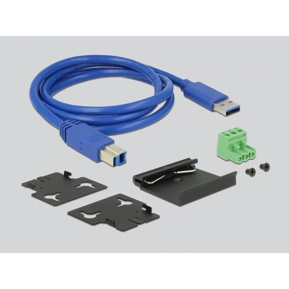 DeLOCK 63311 Schnittstellen-Hub USB 3.2 Gen 1 (3.1 Gen 1) Type-B 5000 Mbit/s Schwarz