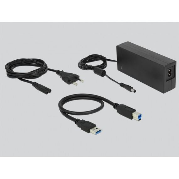 DeLOCK 64063 Speicherlaufwerk-Docking-Station USB 3.2 Gen 1 (3.1 Gen 1) Type-B Schwarz, 5 image
