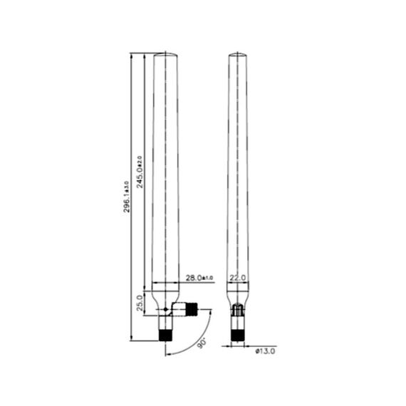 DeLOCK 88991 Netzwerk-Antenne Omnidirektionale Antenne RP-SMA 9 dBi, 2 image