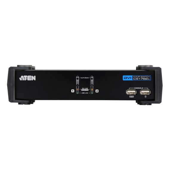 ATEN CS1762A Tastatur/Video/Maus (KVM)-Switch Schwarz