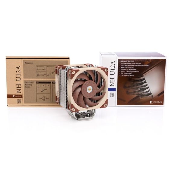 Noctua NH-U12A Computerkühlsystem Prozessor Kühler 12 cm Beige, Braun, Silber 1 Stück(e), 3 image