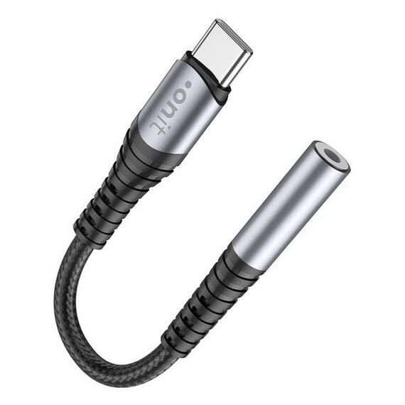 ONIT F00833 Audio-Kabel 0,125 m 3.5mm USB Typ-C Schwarz, Grau, 3 image