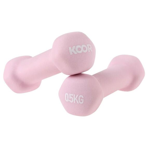 KOOR F00910 Hantel Kurzhantel mit festem Gewicht 500 g 2 Stück(e)