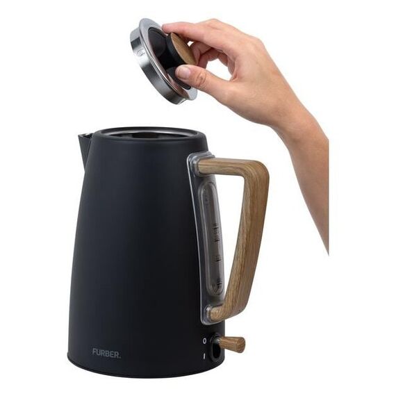 Furber. F01091 Wasserkocher 1,7 l 2200 W Schwarz, 2 image