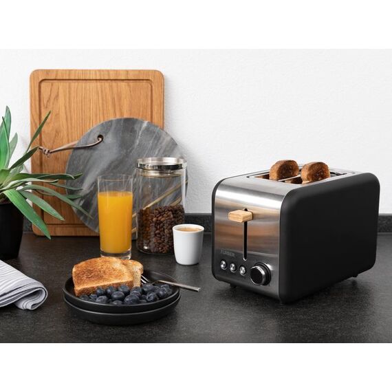Furber. F01092 Toaster 6 2 Scheibe(n) 850 W Schwarz, Edelstahl, 8 image