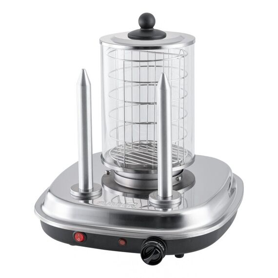 Furber. F0118 Hotdogmaschine Hot Dog-Bräter 420 W Schwarz, Edelstahl