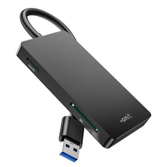 ONIT F01263 Kartenleser USB 3.2 Gen 1 (3.1 Gen 1) Type-A Schwarz