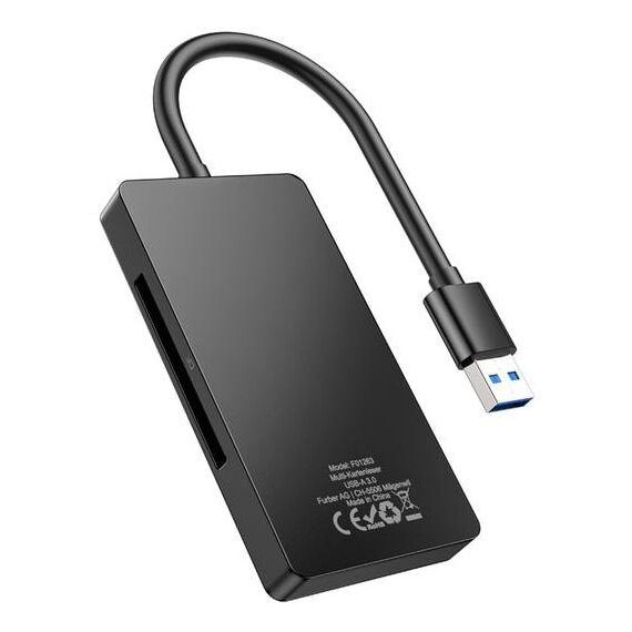 ONIT F01263 Kartenleser USB 3.2 Gen 1 (3.1 Gen 1) Type-A Schwarz, 4 image